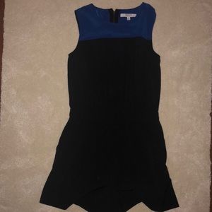 Reed Blk & Blue Romper